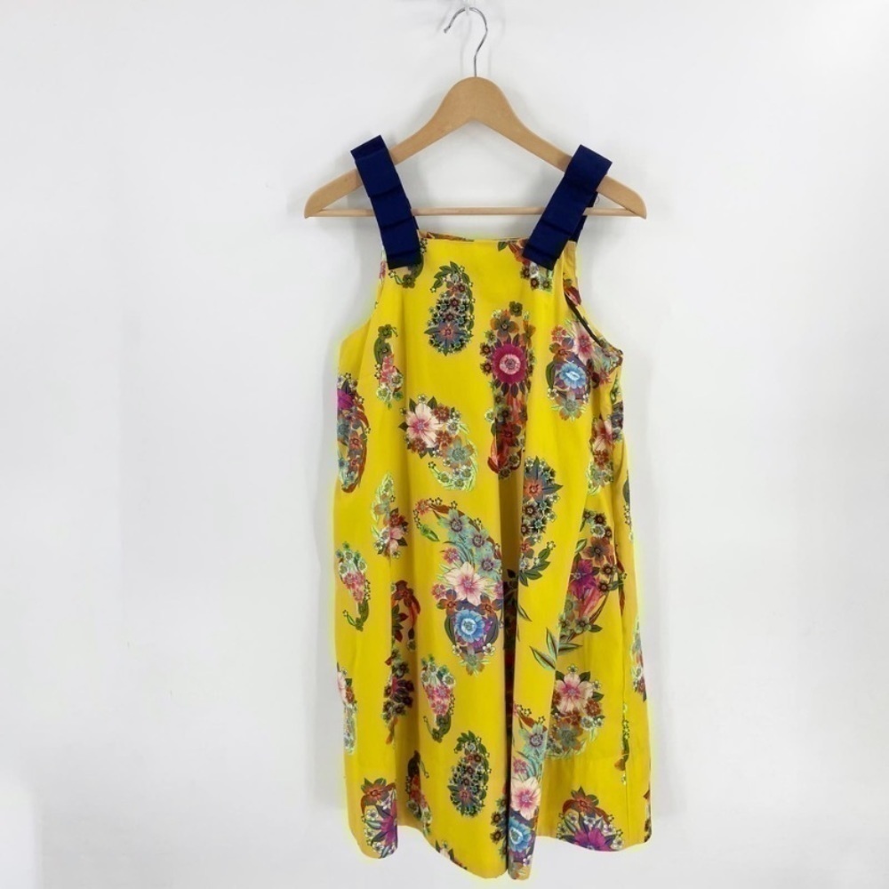 Anthropologie Maeve Yellow Floral Sleeveless Sunniva A-Line Dress - Picture 9 of 13